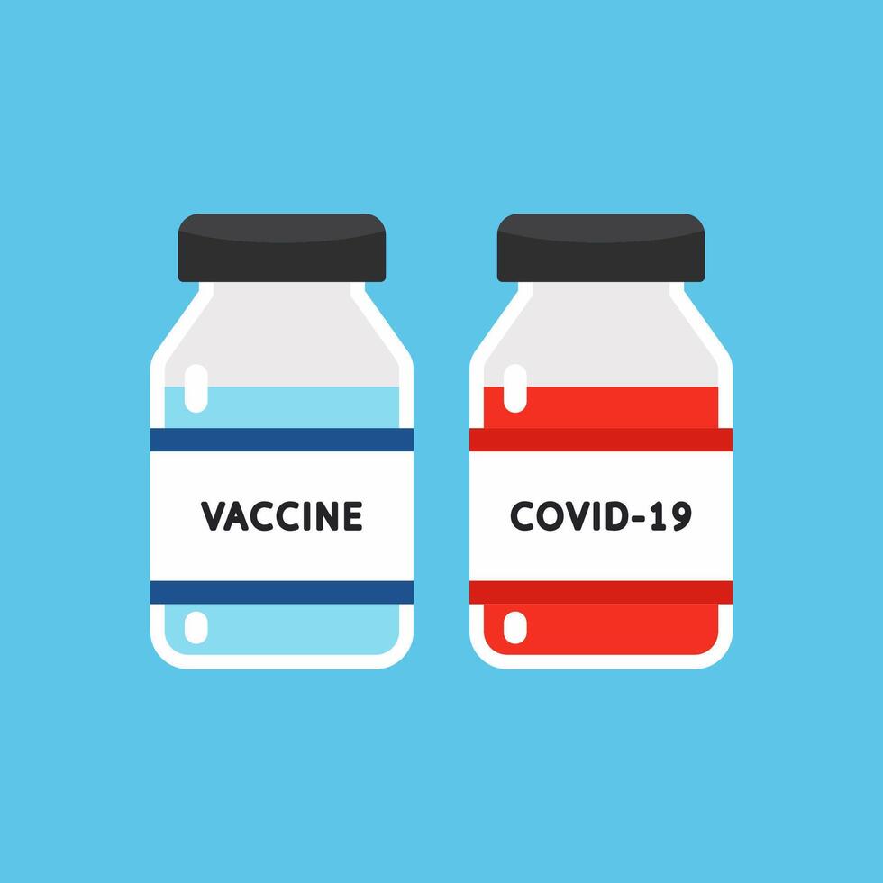 Syringe character design. Vaccine Covid-19. Syringe and Vaccine . Vaccine virus Covid-19. vector