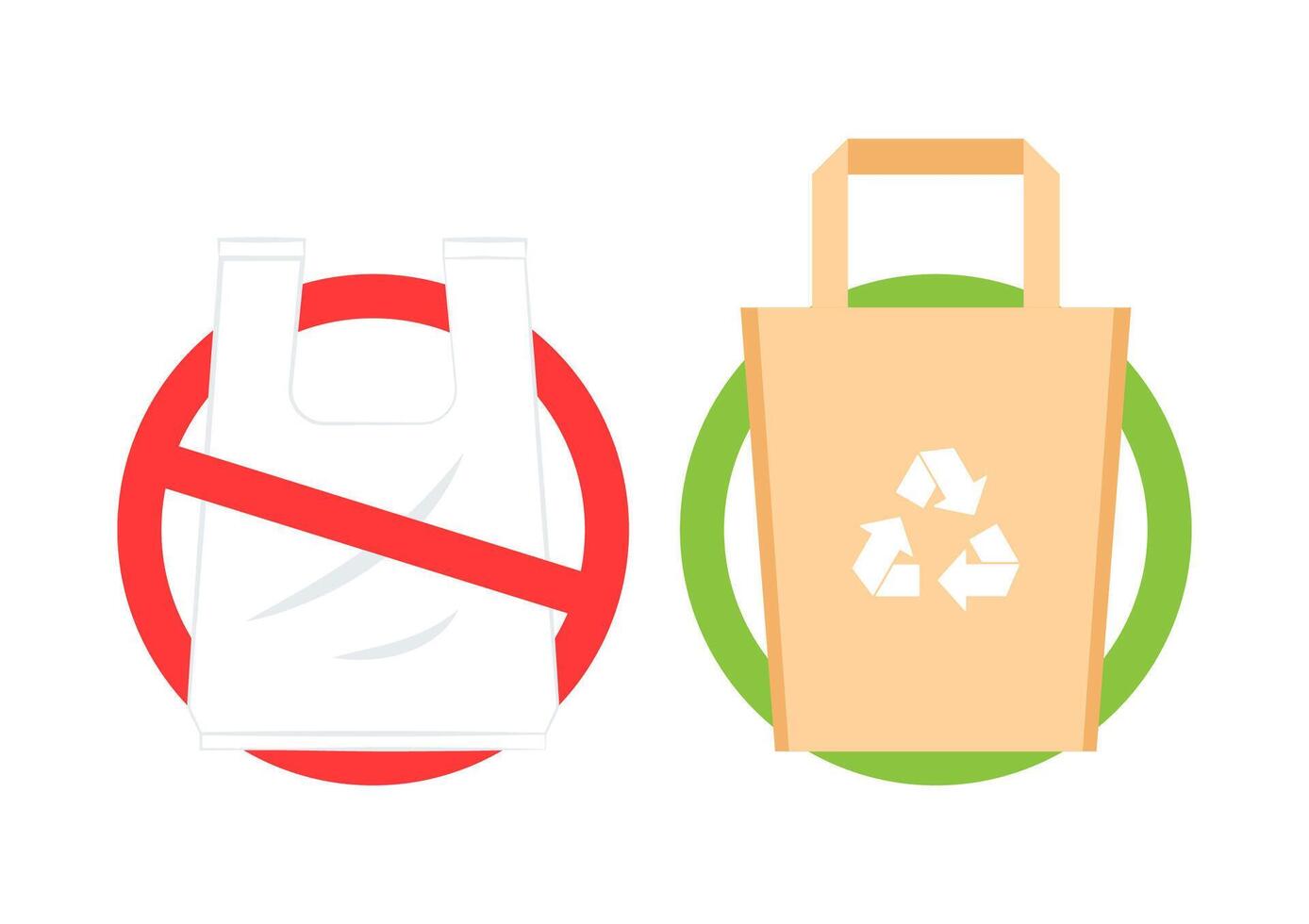 Paper bag . Paper bag on white background. vector
