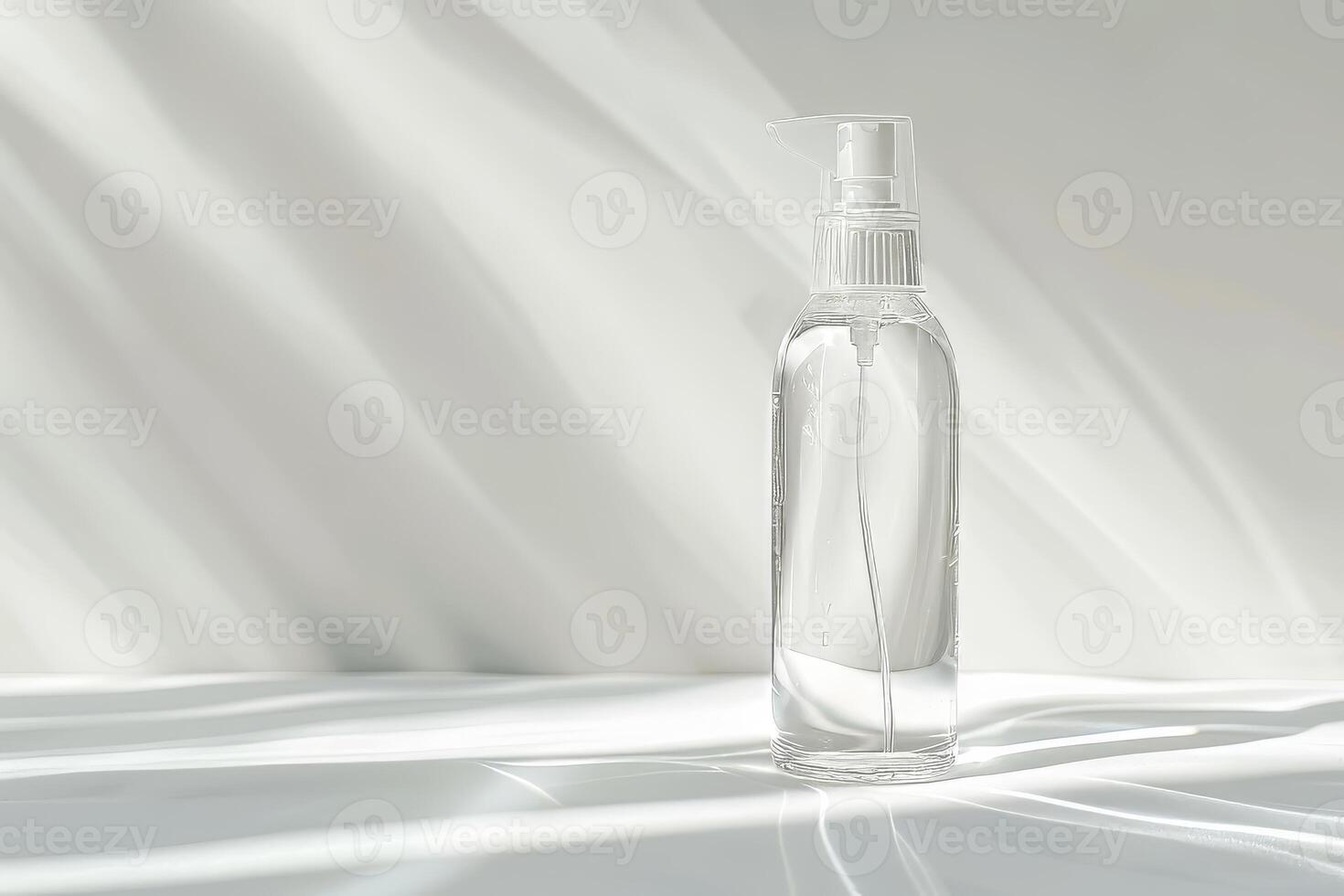 Air freshener spray mist on a soft transparent white backdrop, adding freshness to compositions photo