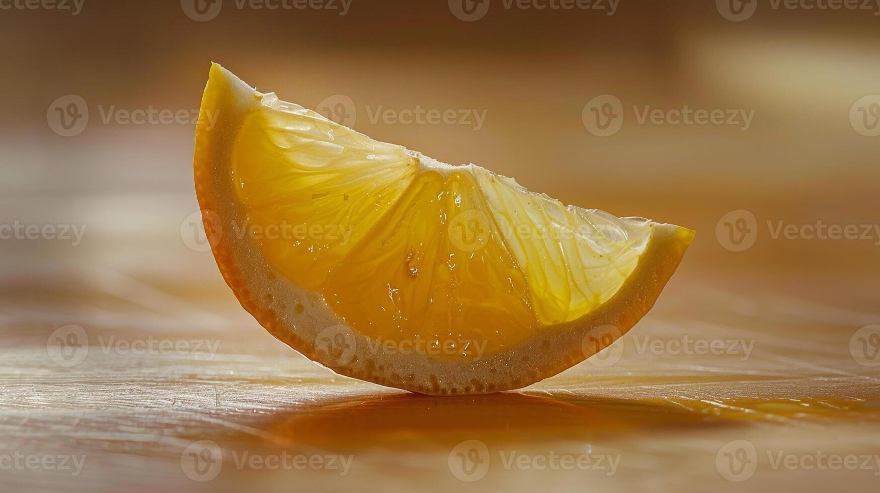 Simple and elegant spin of a lemon wedge photo