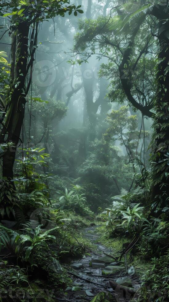 Enchanted laurel forests filled with endemic species photo
