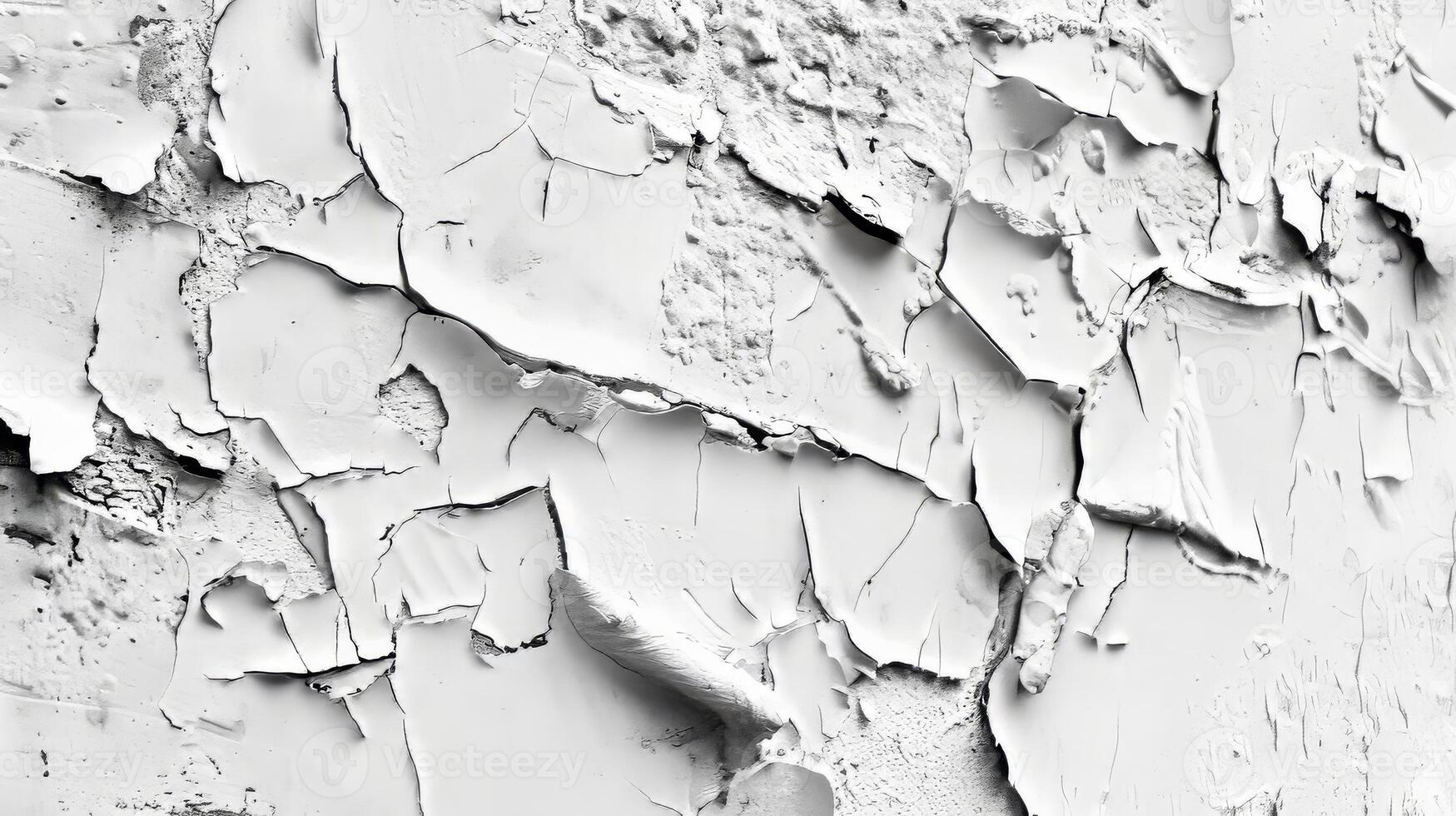 A wall with peeling paint and cracks photo