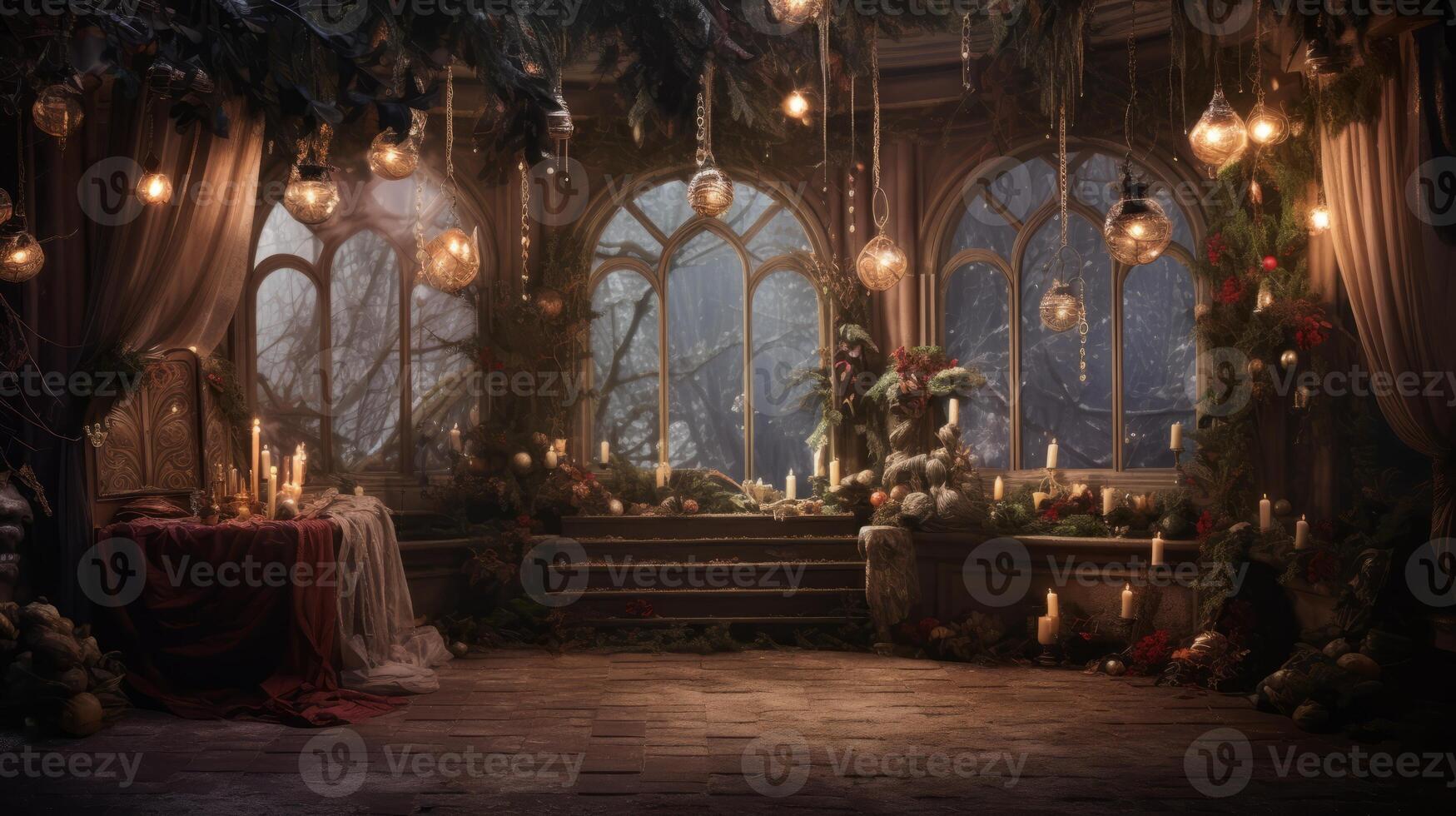 Mythical holiday ambiance design photo