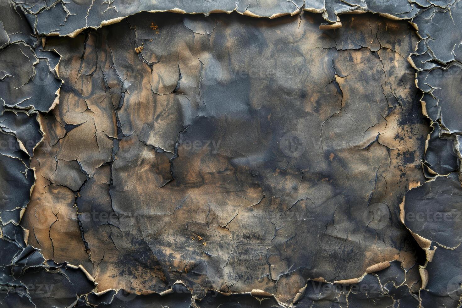 Burnt paper background with charred edges for a vintage look photo