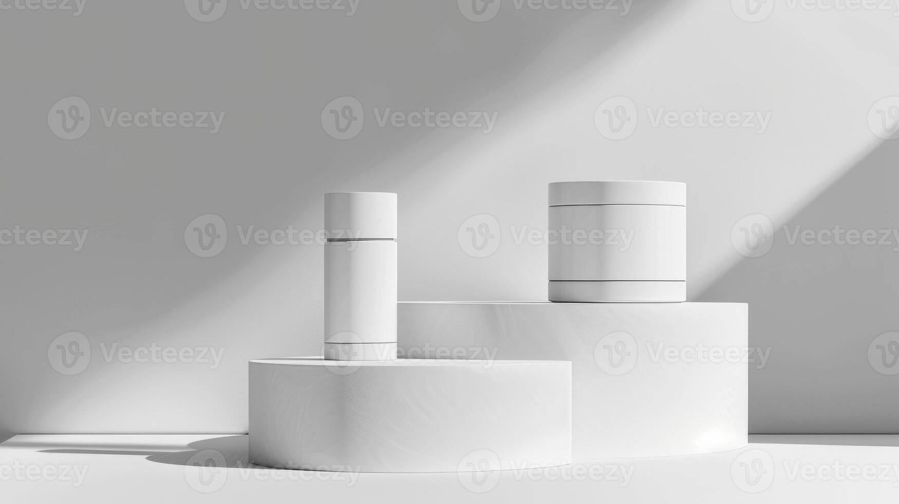 Minimalist product display with copy space for advertising photo