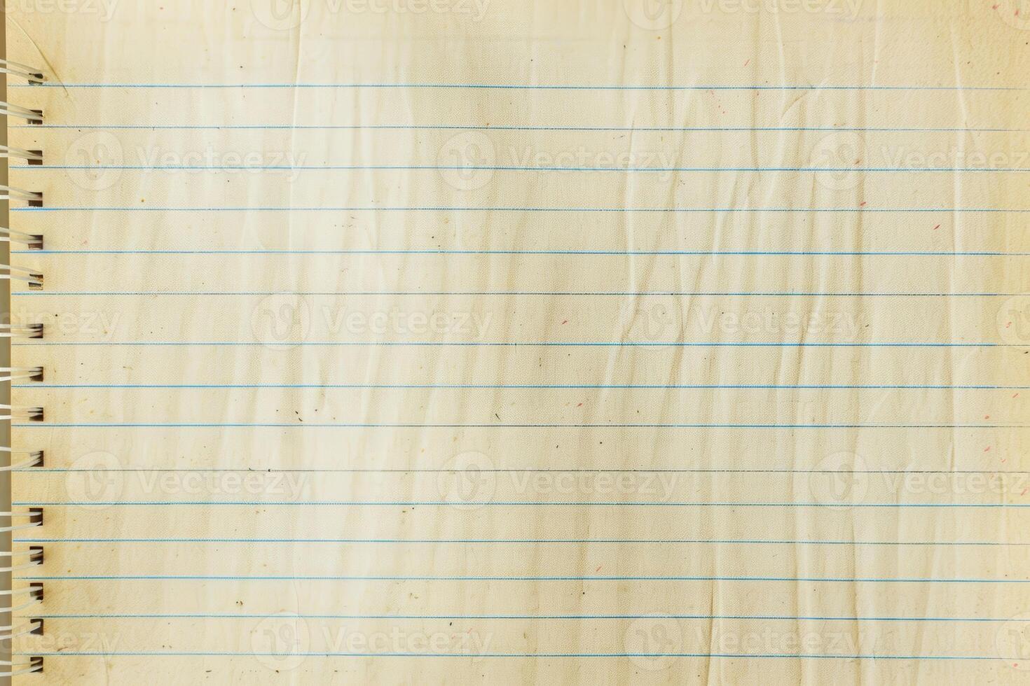 Ruled paper texture with horizontal lines for writing or drawing photo