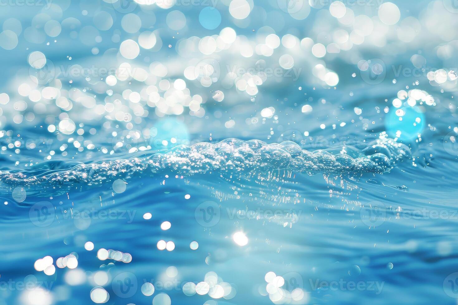 Sparkling ocean-like sparkles shimmering on a transparent white surface, evoking images of underwater worlds photo