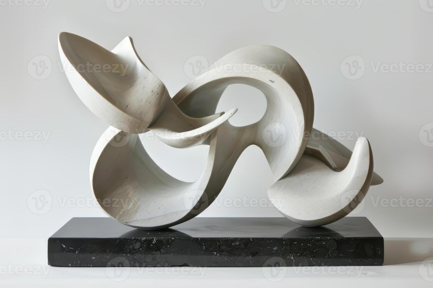 A contemporary abstract sculpture, with dynamic forms and playful compositions photo