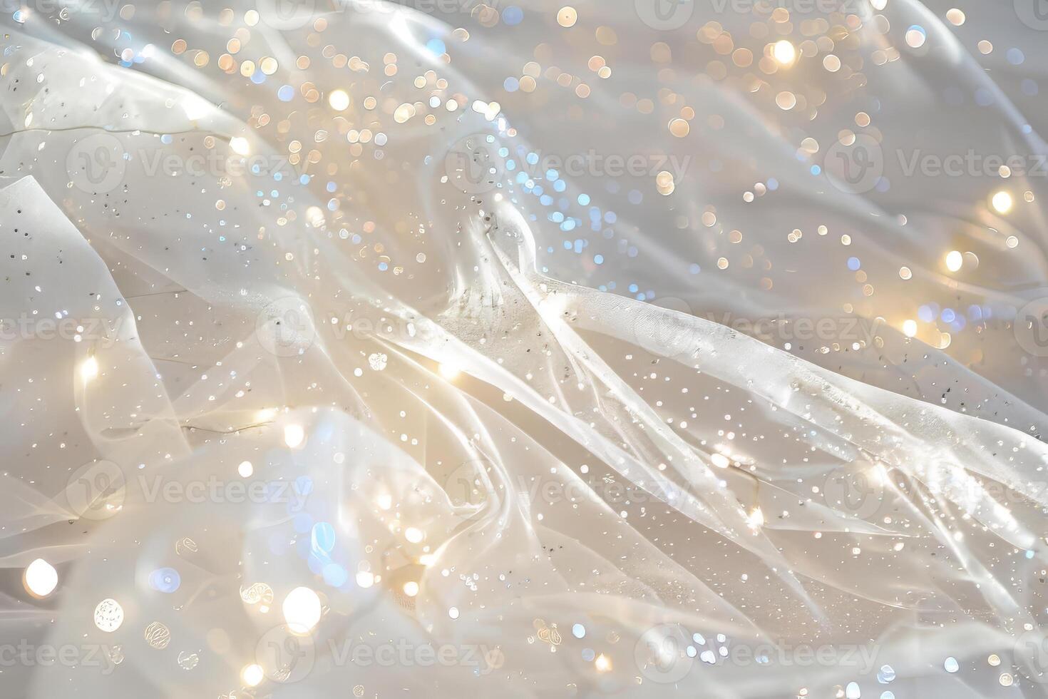 Twinkling fairy tale sparkles swirling gracefully on a transparent white surface, perfect for enchanted themes photo