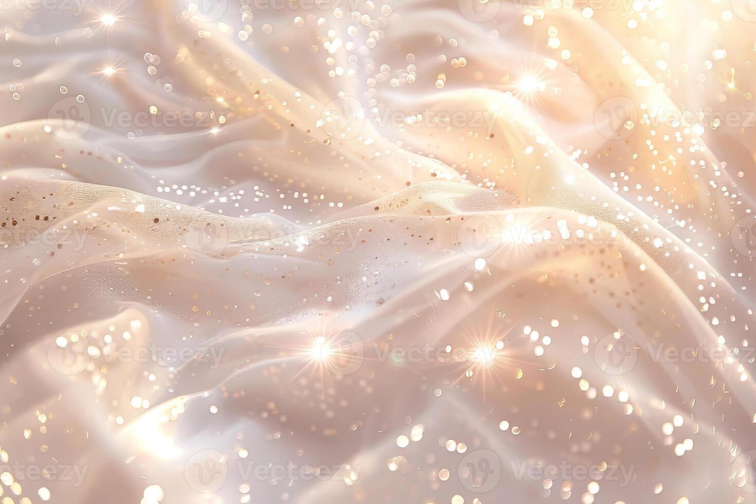 Glittering shooting star sparkles streaking across a soft transparent white surface, adding excitement and wonder photo