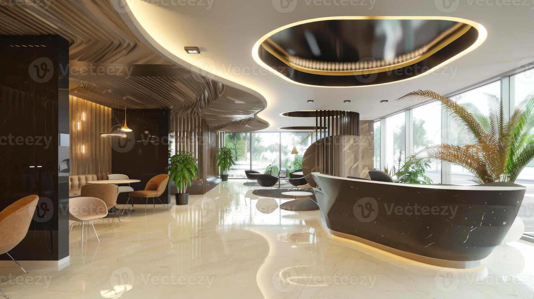 Interior decor with open space designed for easy insertion of your promotional content photo