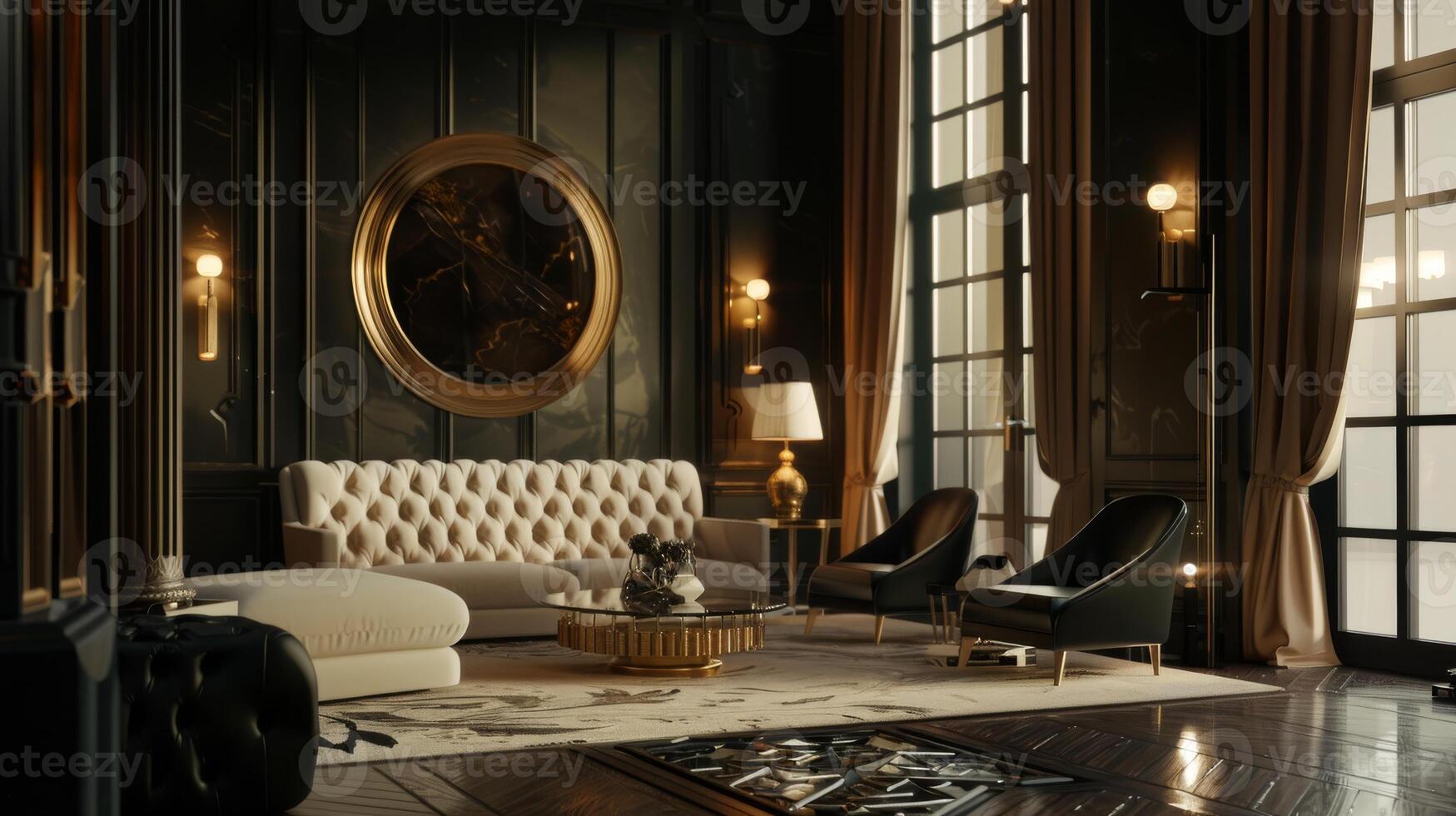 Dramatic silhouette showcasing the sophistication and refinement of decor photo