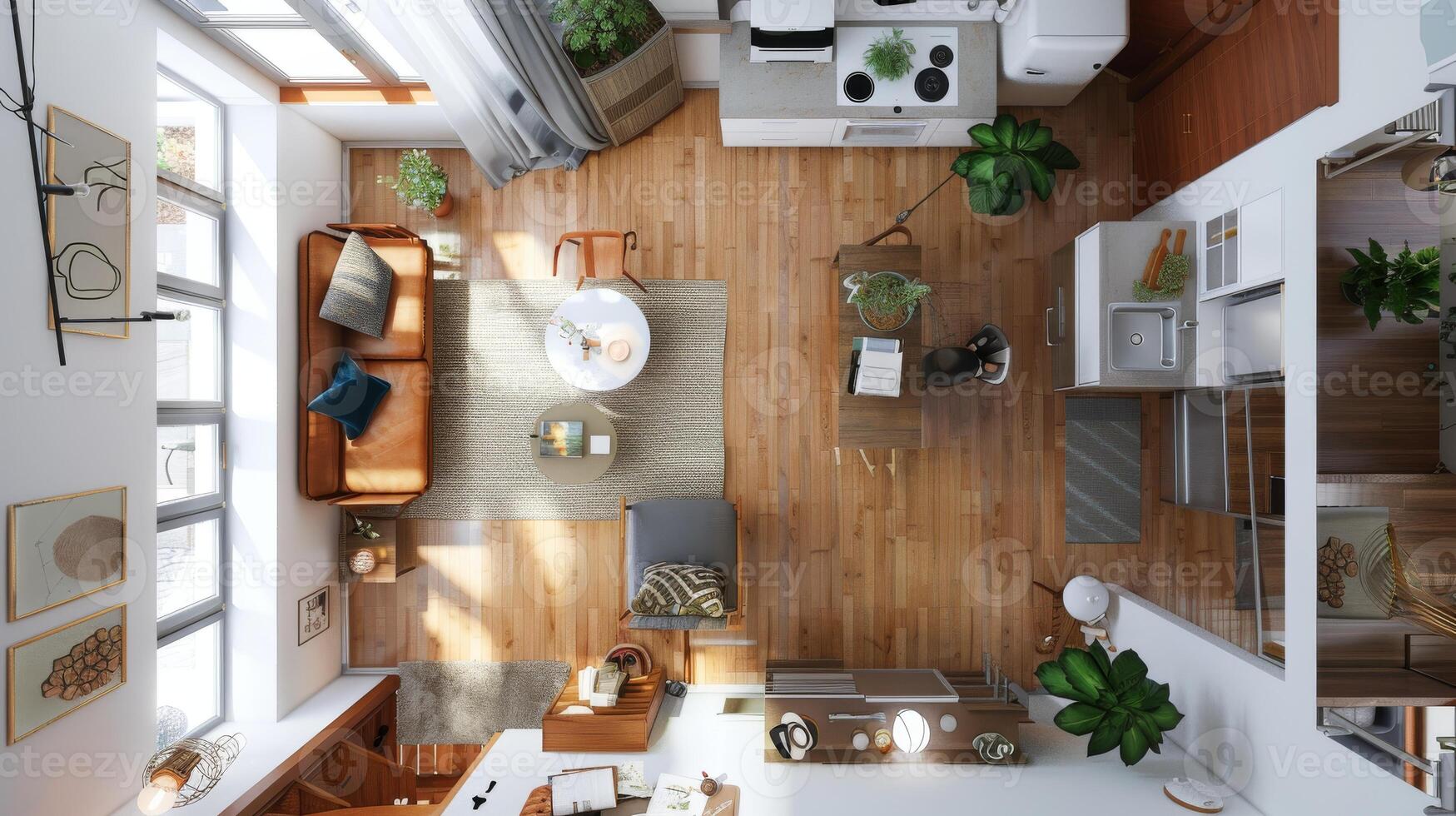 Interior layout demonstrating creative ways to add personality and character to your home photo