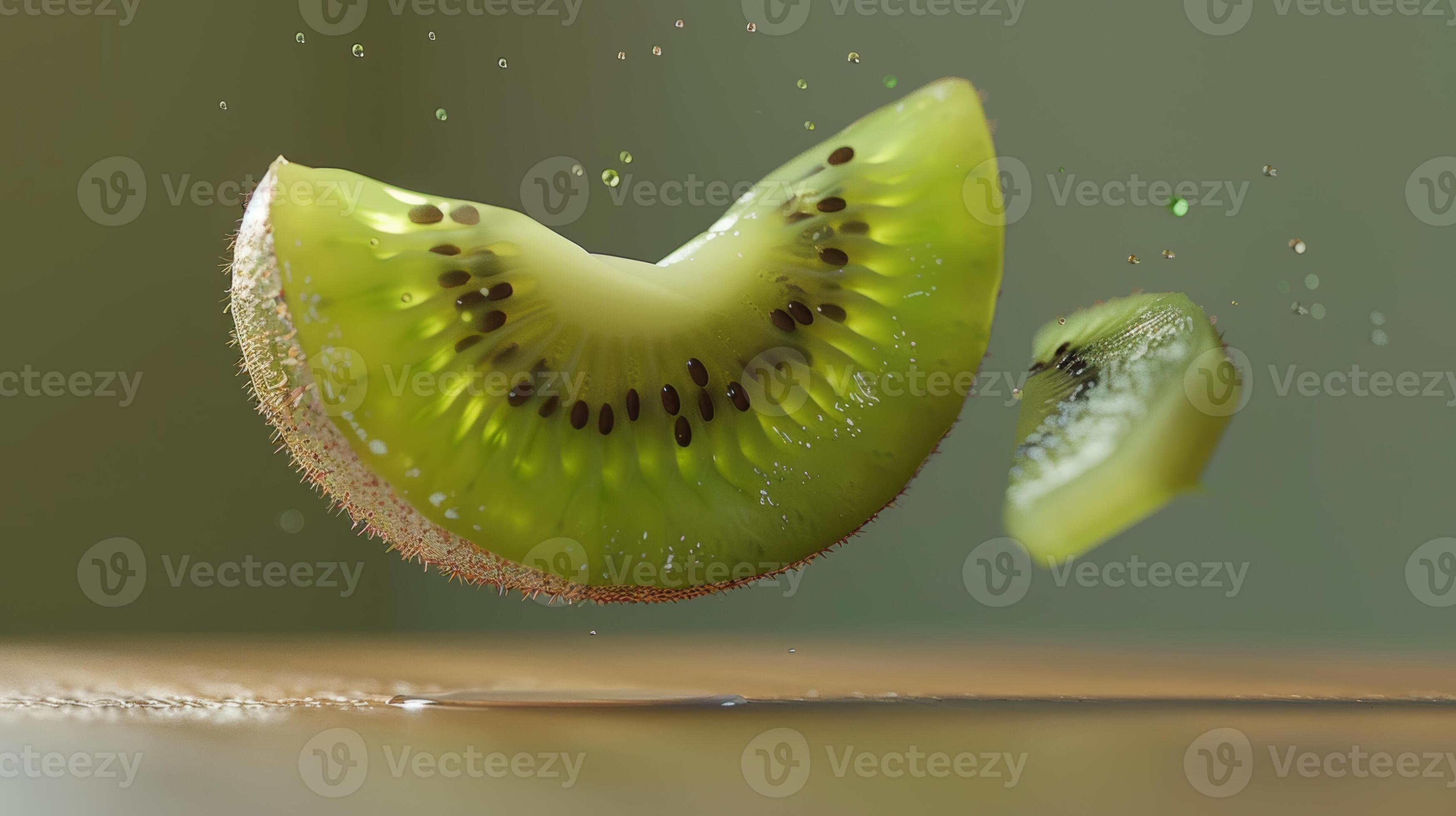 Basic composition of a spinning kiwi slice 46607054 Stock Photo at Vecteezy