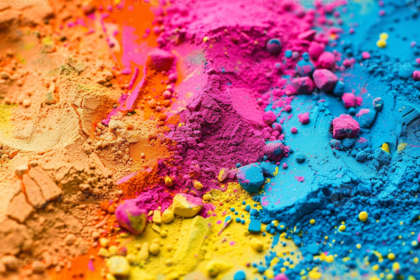 Colorful Holi background with vibrant hues and joyful expressions photo