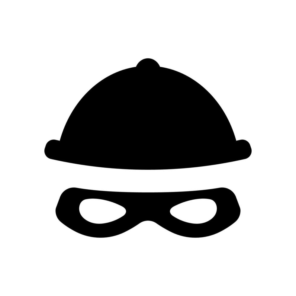 Thief icon isolated on white background. vector