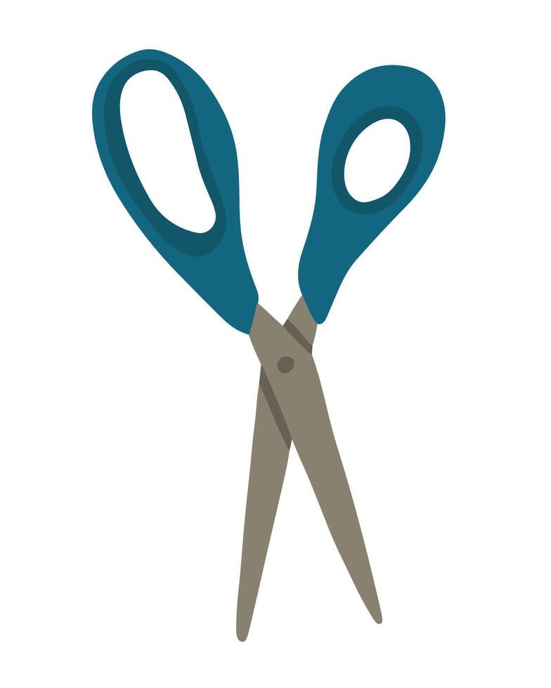 Illustration of scissors on a white background. vector