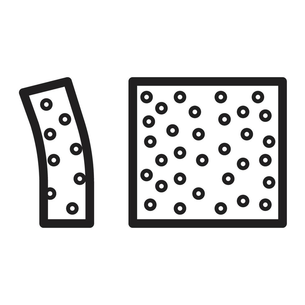 Tofu Line Icon Design vector