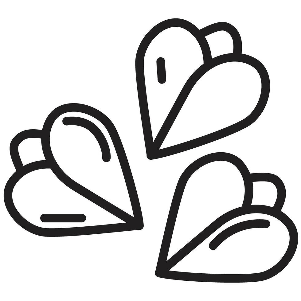 Buckwheat Line Icon Design vector