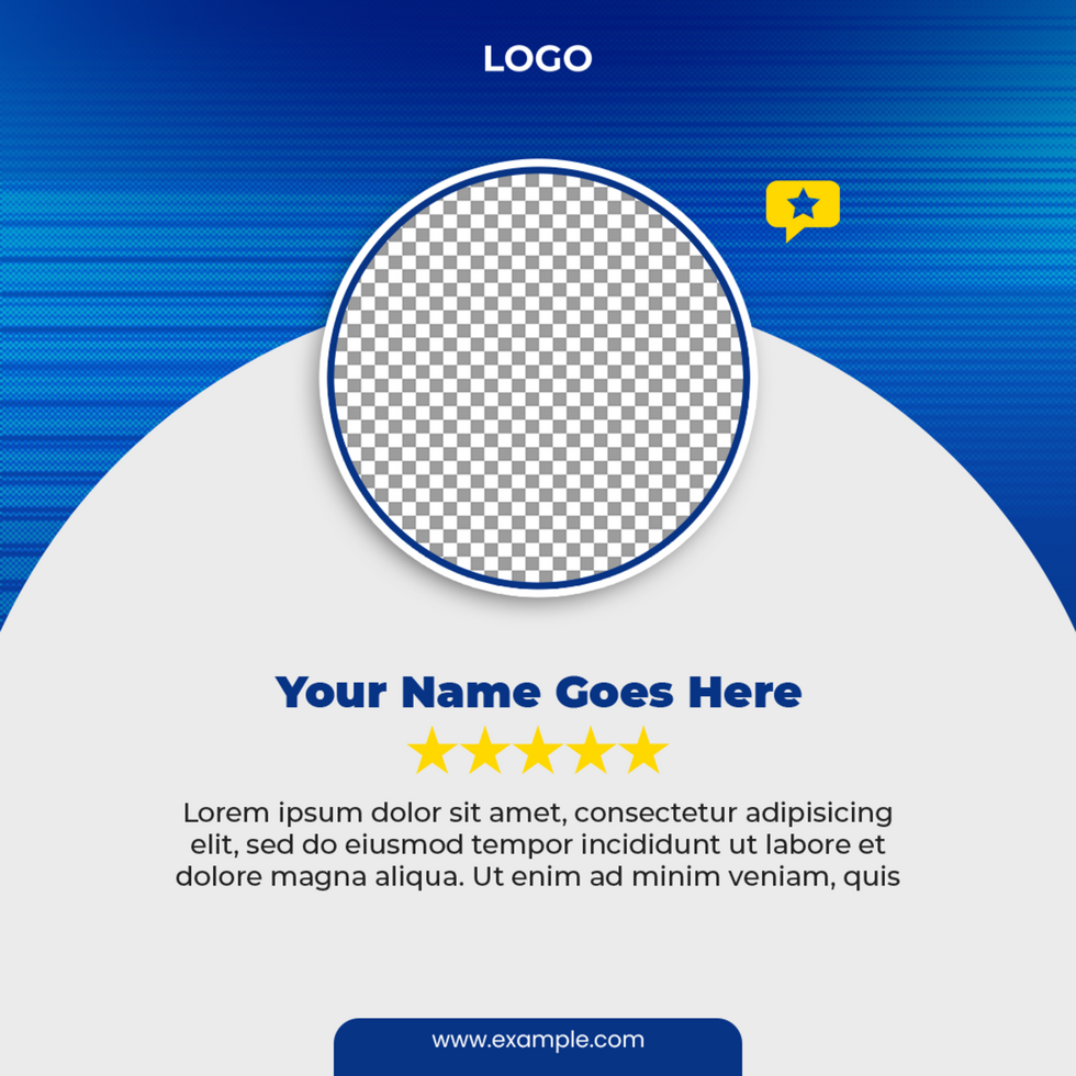 Client or Customer Review Social Media Post Design psd