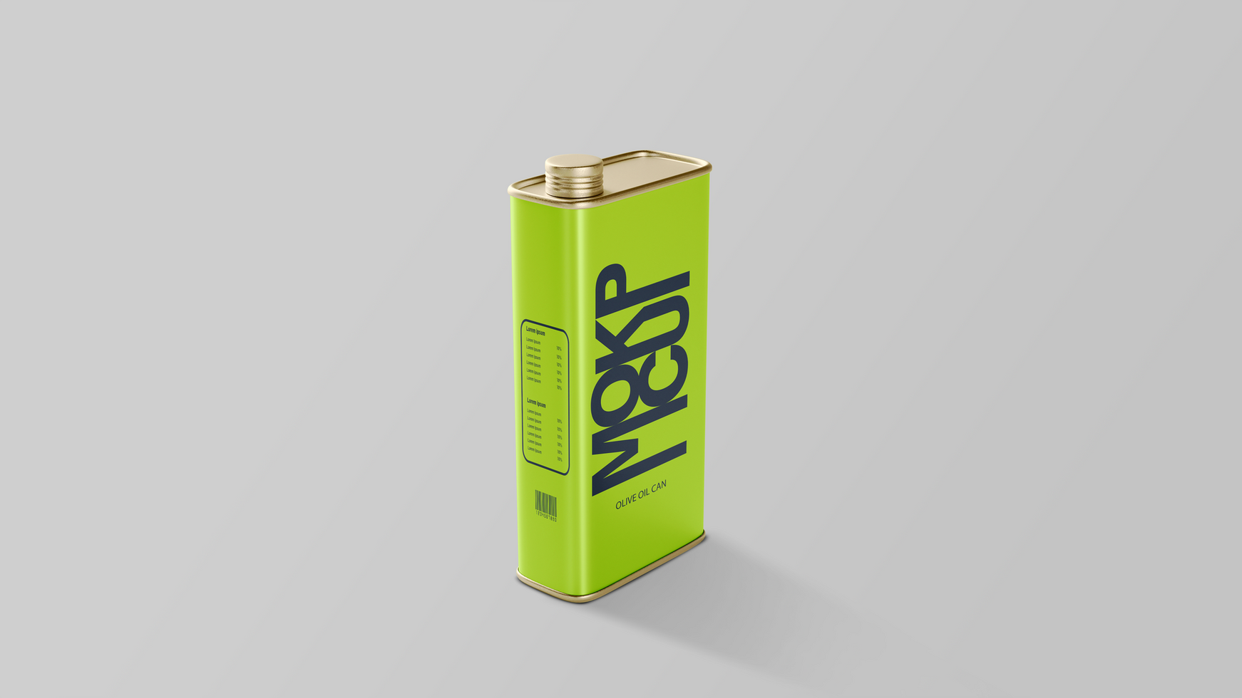 Mockup Oil Cans Box With Front View psd