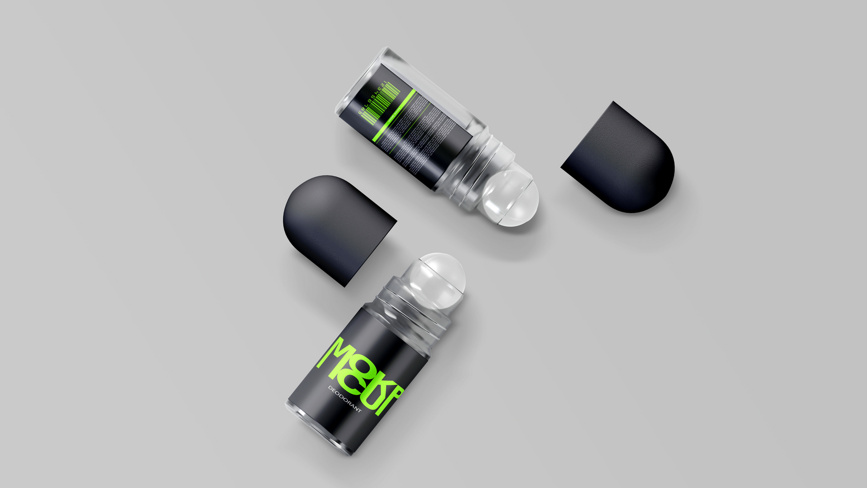 Mockup Two Deodorant Roll On psd