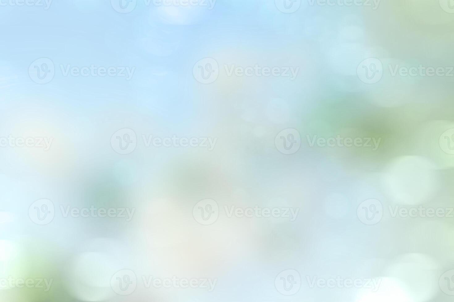 Blurred Spring Nature Background with Bokeh. Abstract blur blue green background photo