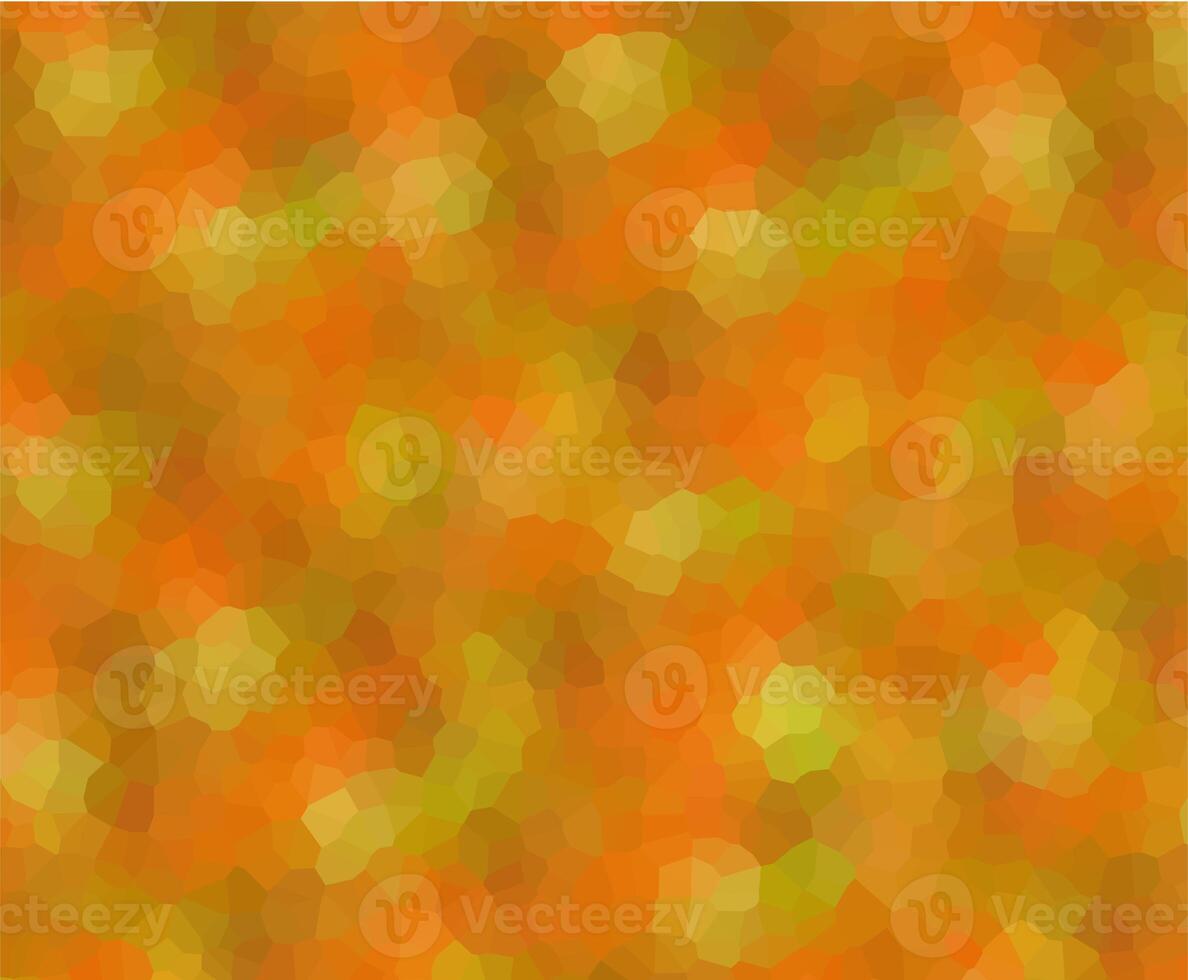 Abstract color mosaic background. Geometric autumn background with orange and yellow polygons. photo