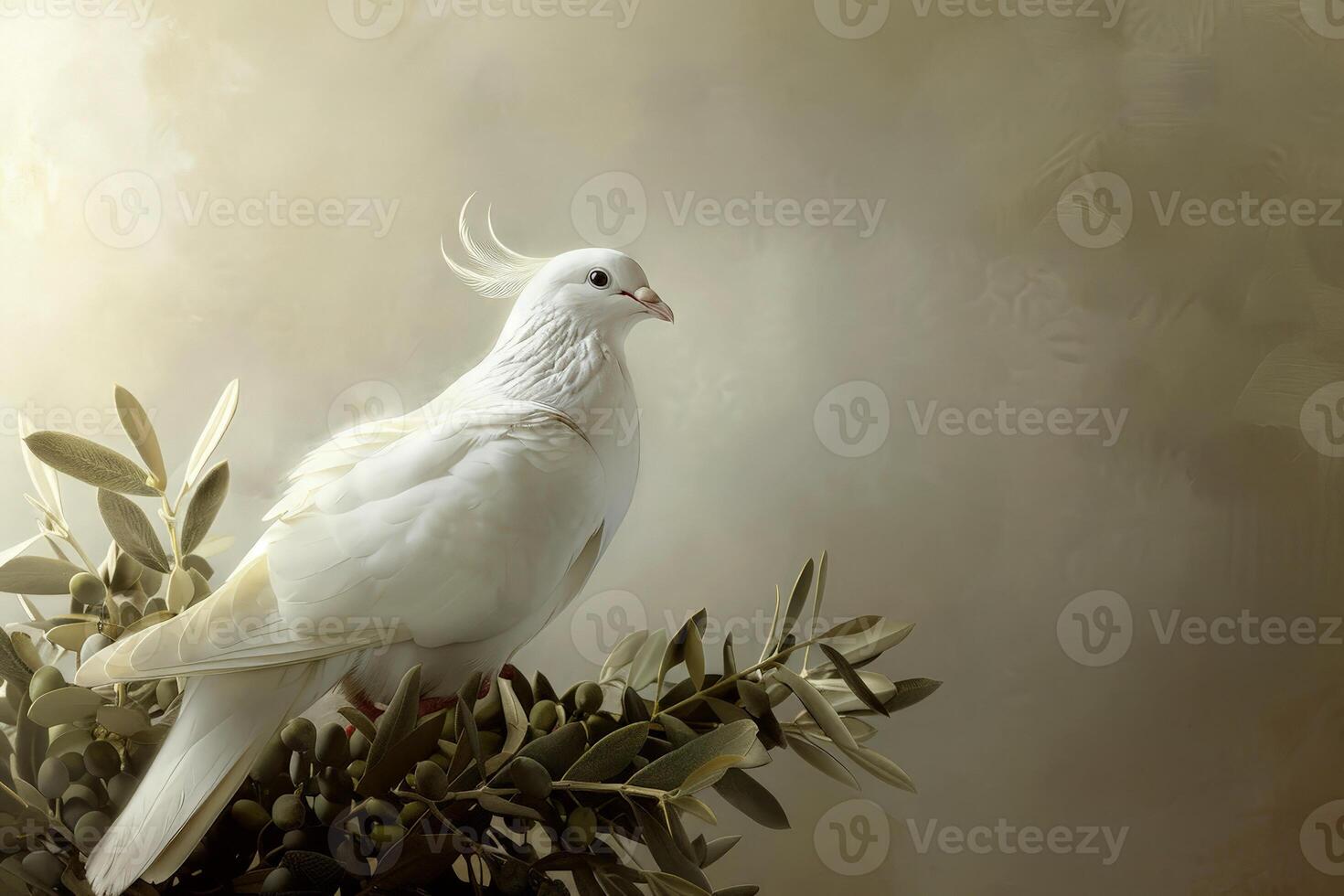 a white dove symbolizes love and peace . photo