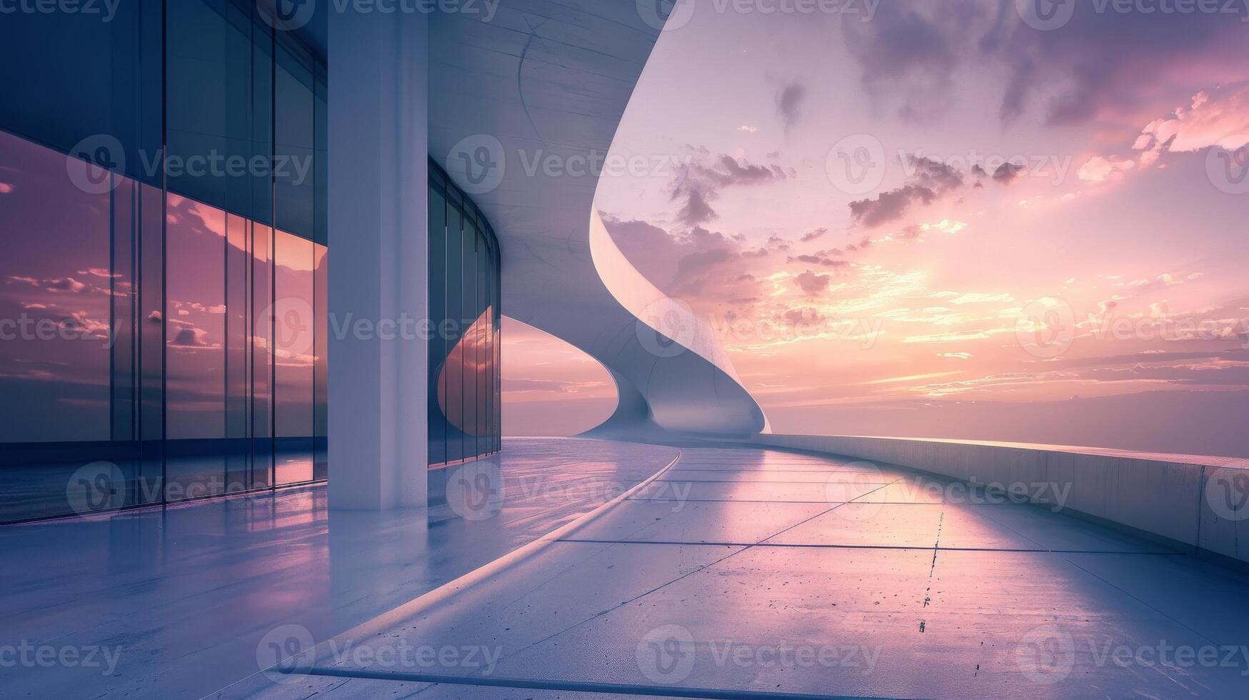 Modern architecture with space photo