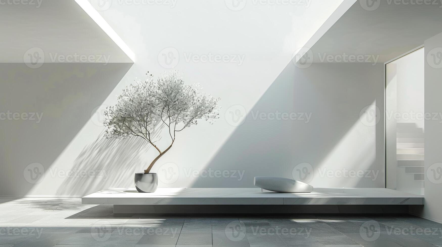 Minimalist home decor maximizing space and light for a harmonious feel photo