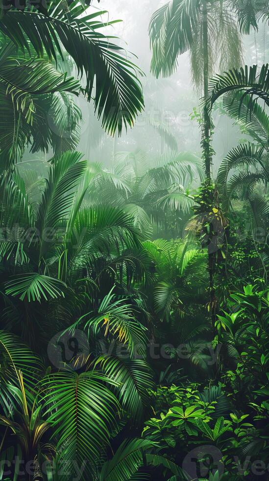 Verdant rainforests teeming with exotic wildlife photo