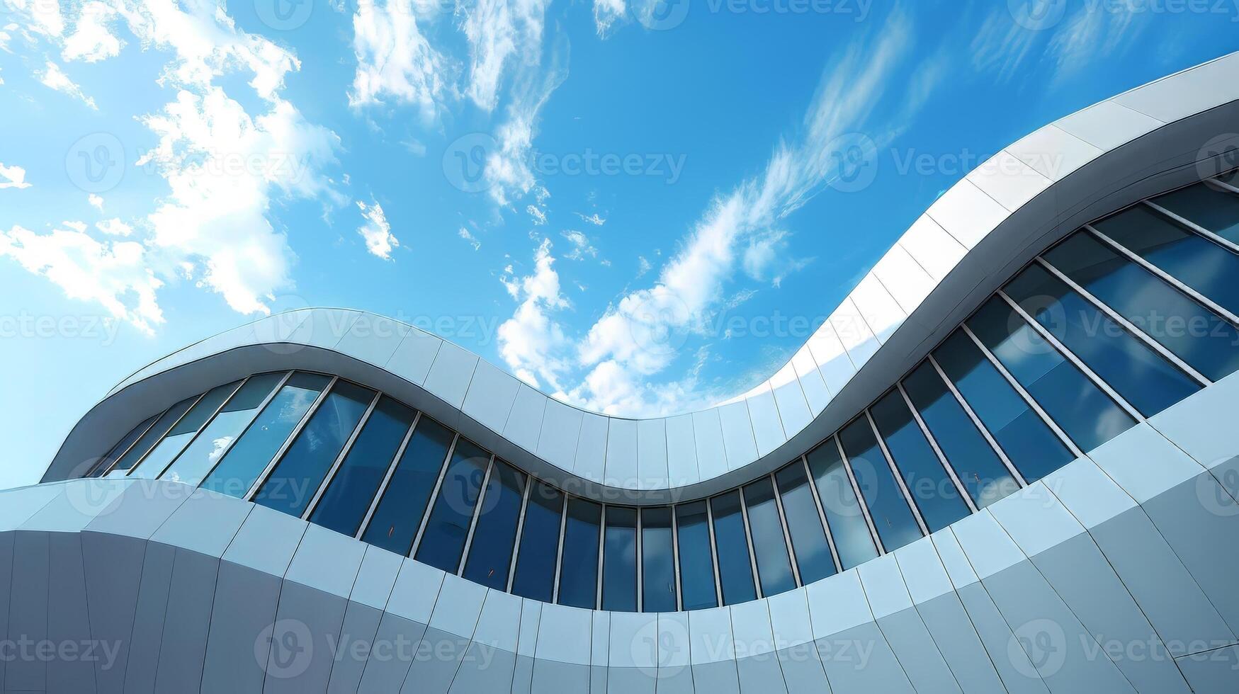 Contemporary architecture with ample copy space for marketing photo