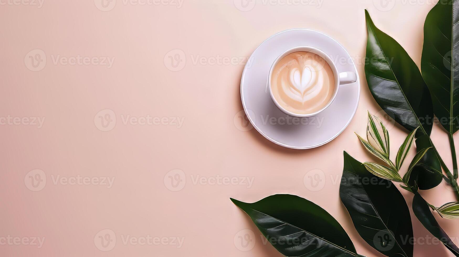 Coffee break concept with blank space for incorporating your own design photo