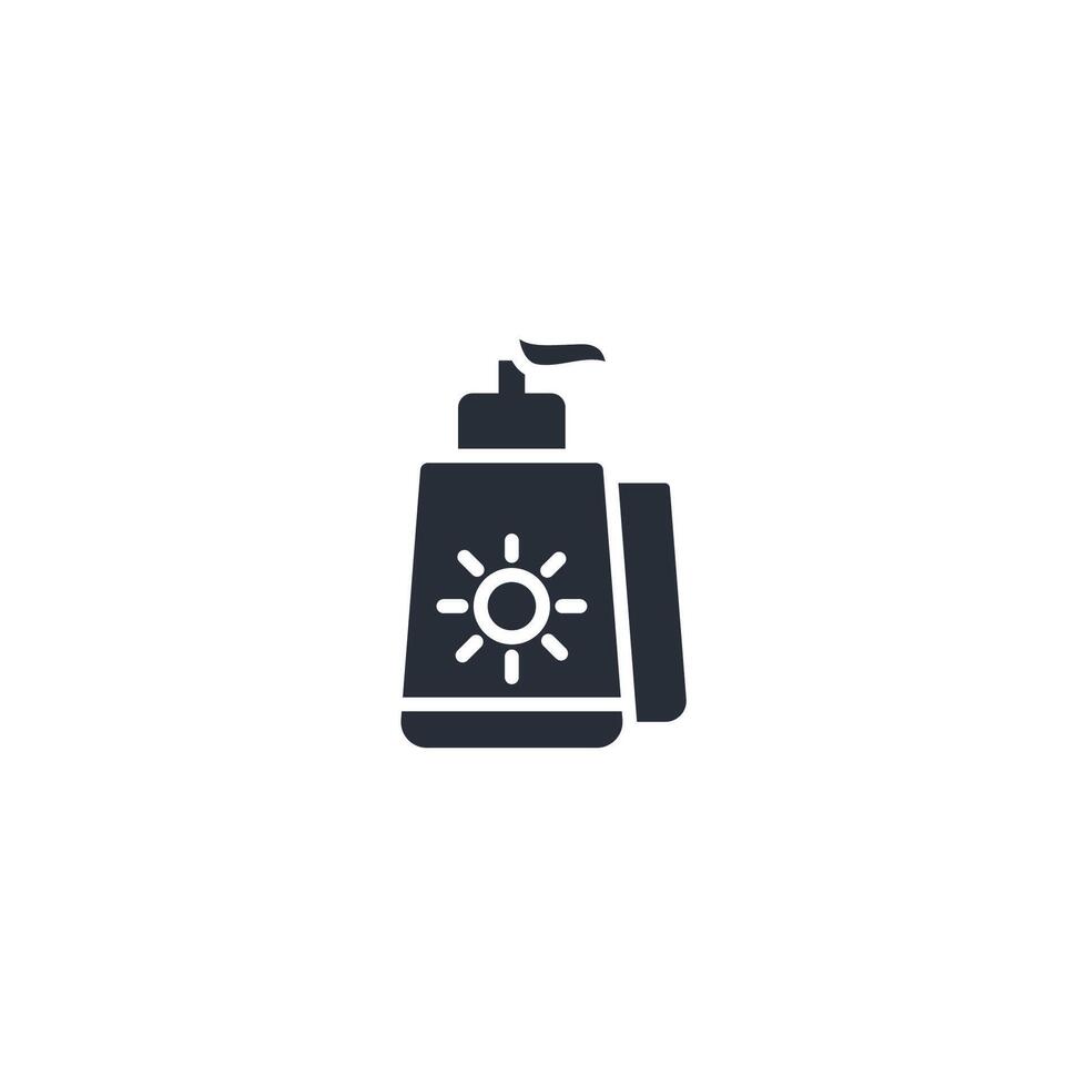 sunscreen icon. .Editable stroke.linear style sign for use web design,logo.Symbol illustration. vector
