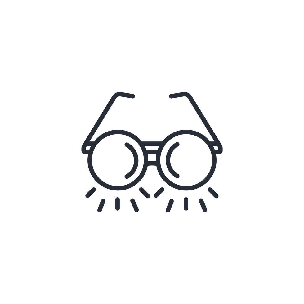 sunglasses icon. .Editable stroke.linear style sign for use web design,logo.Symbol illustration. vector