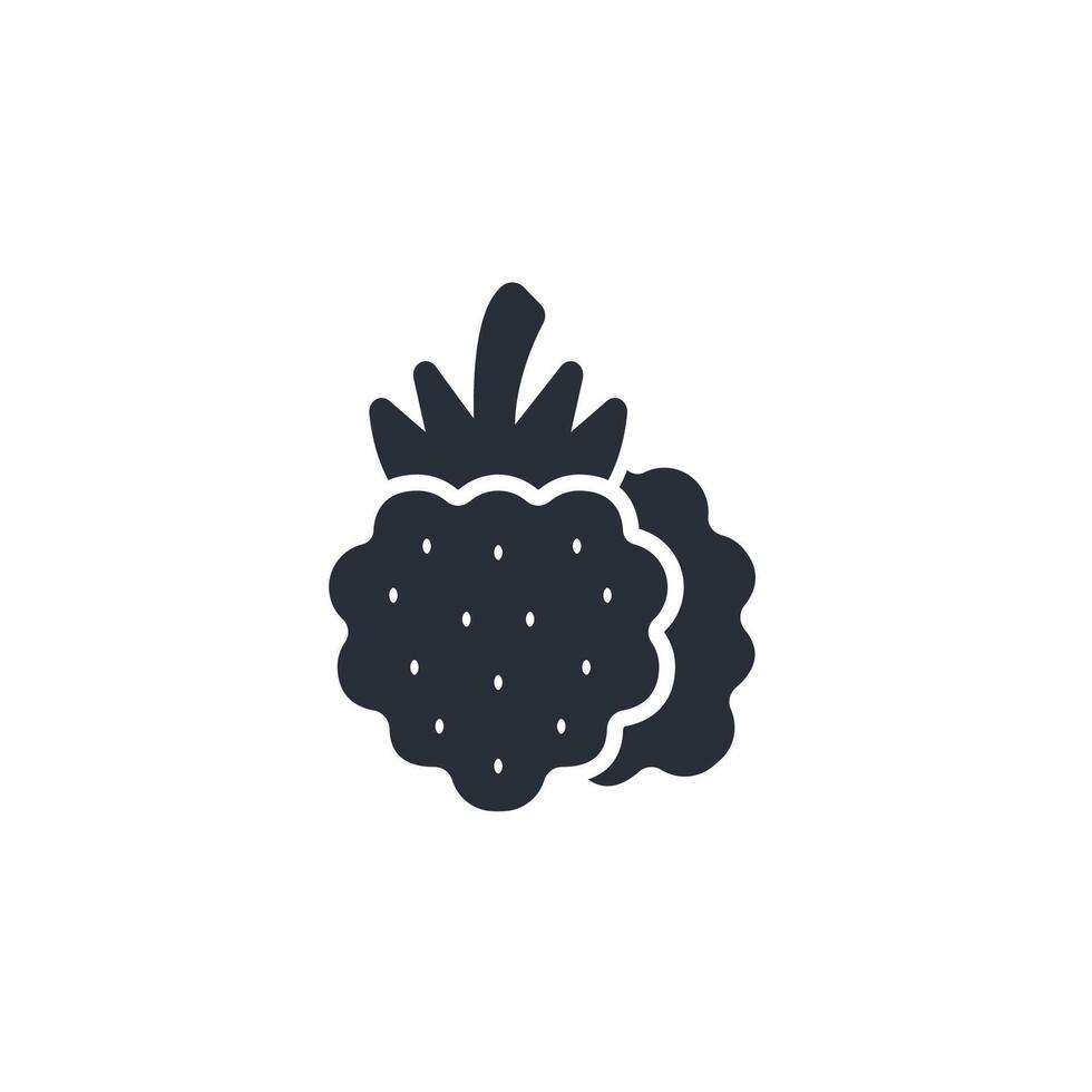 Blackberry icon. .Editable stroke.linear style sign for use web design,logo.Symbol illustration. vector