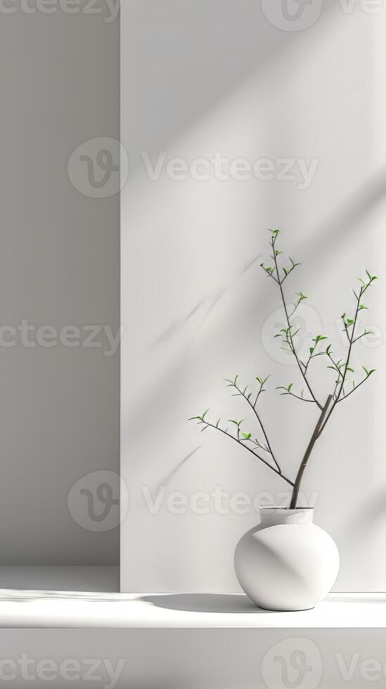 Minimalist composition with serene simplicity photo