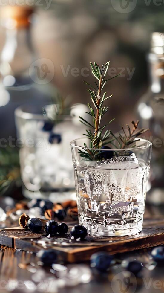 National Gin Day botanical blends and juniper berries photo