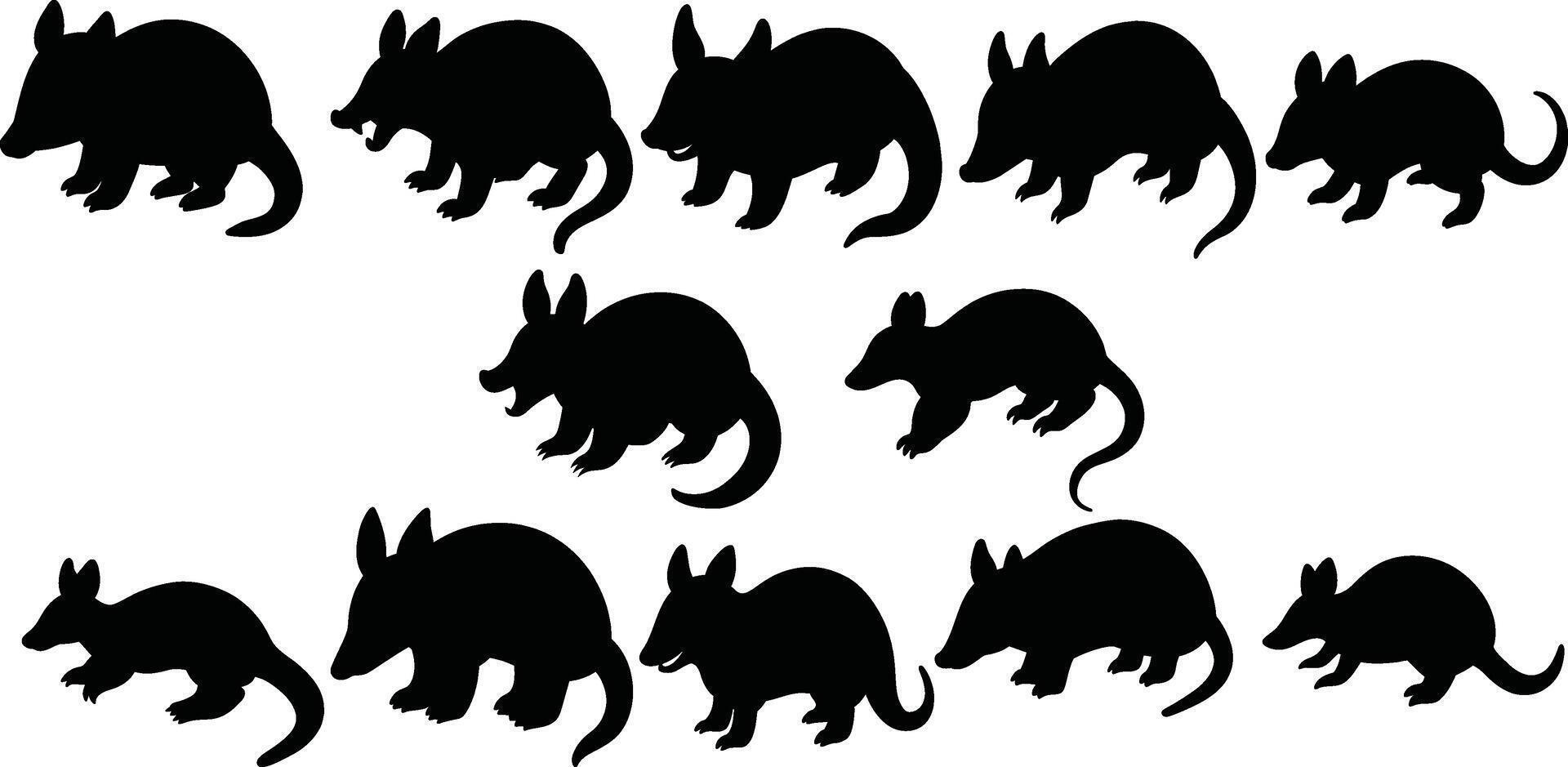 animal silhouette designs, design vector
