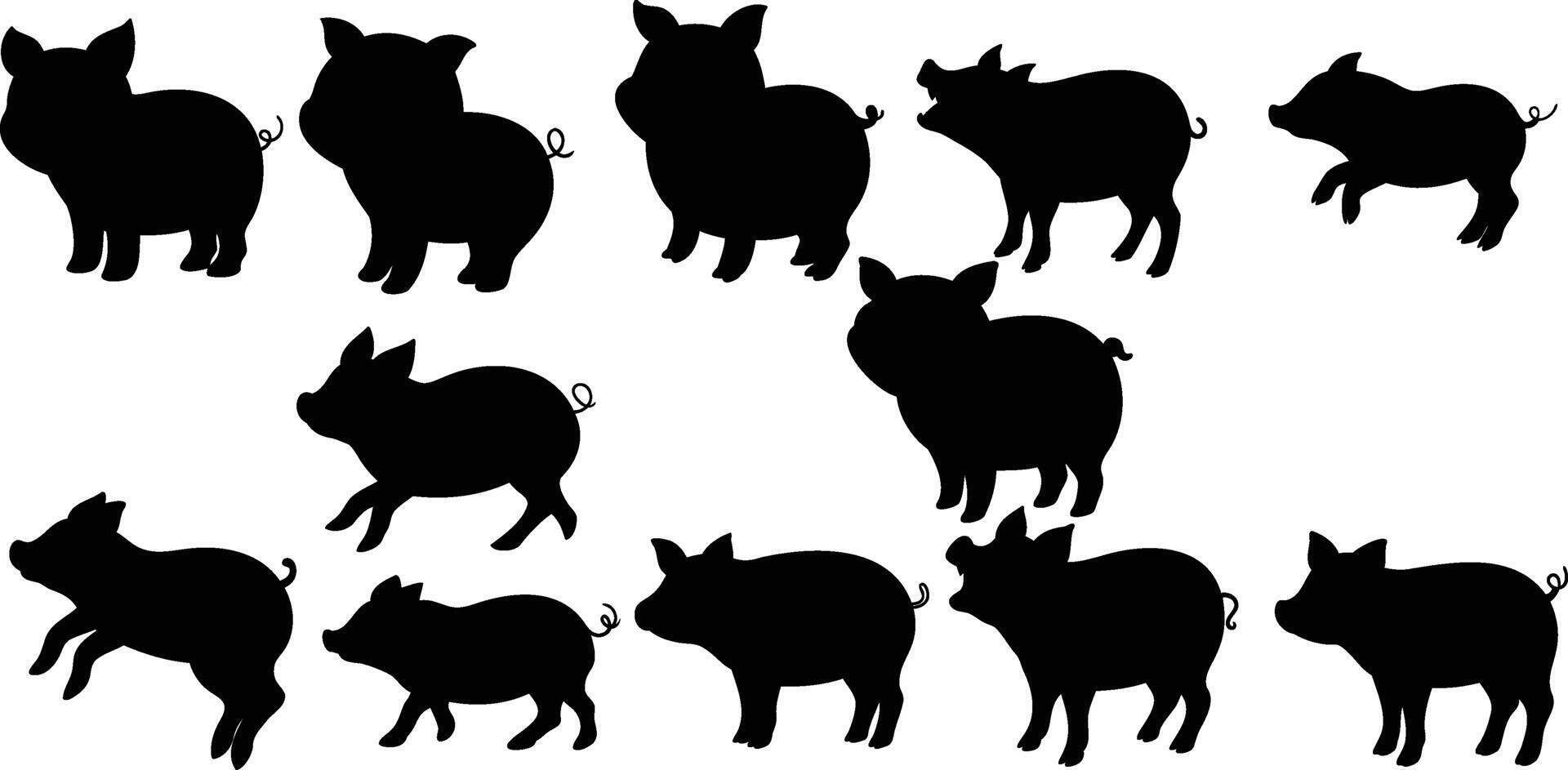animal silhouette designs, design vector