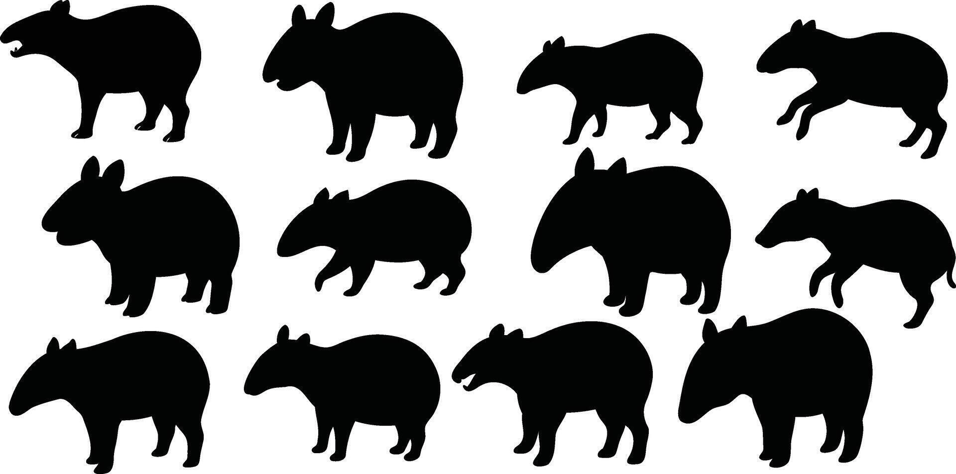 animal silhouette designs, design vector