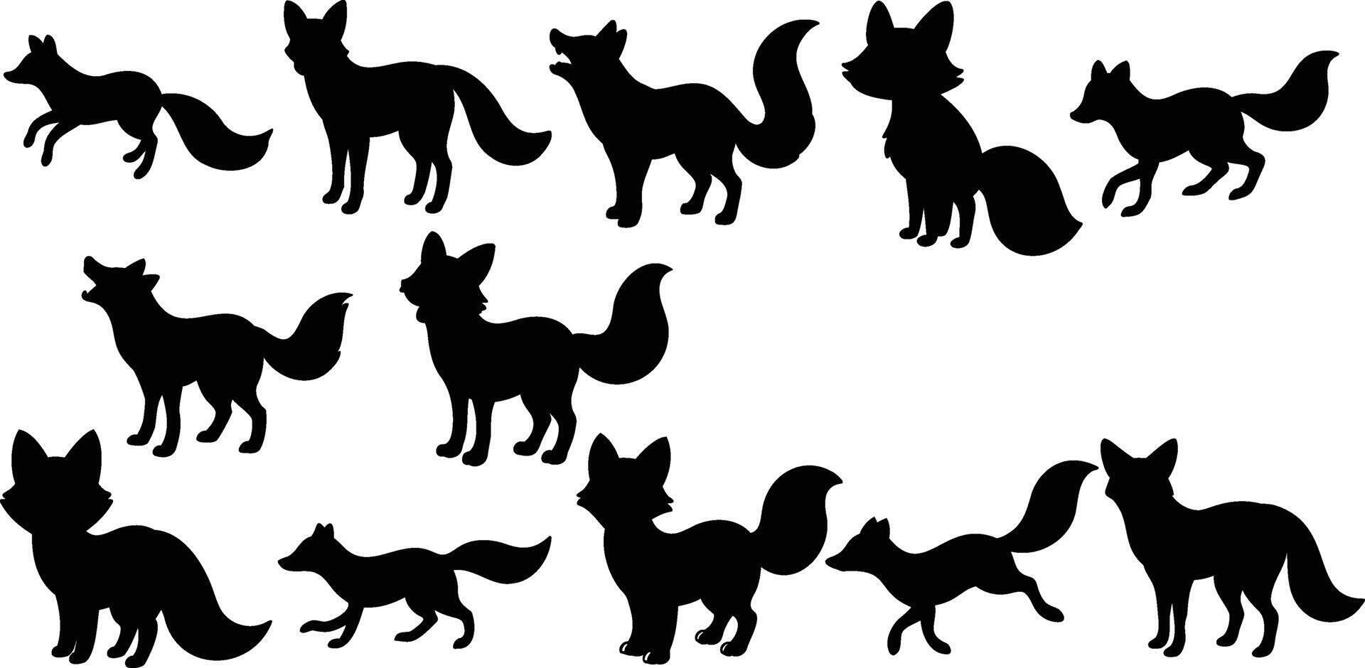 animal silhouette designs, design vector