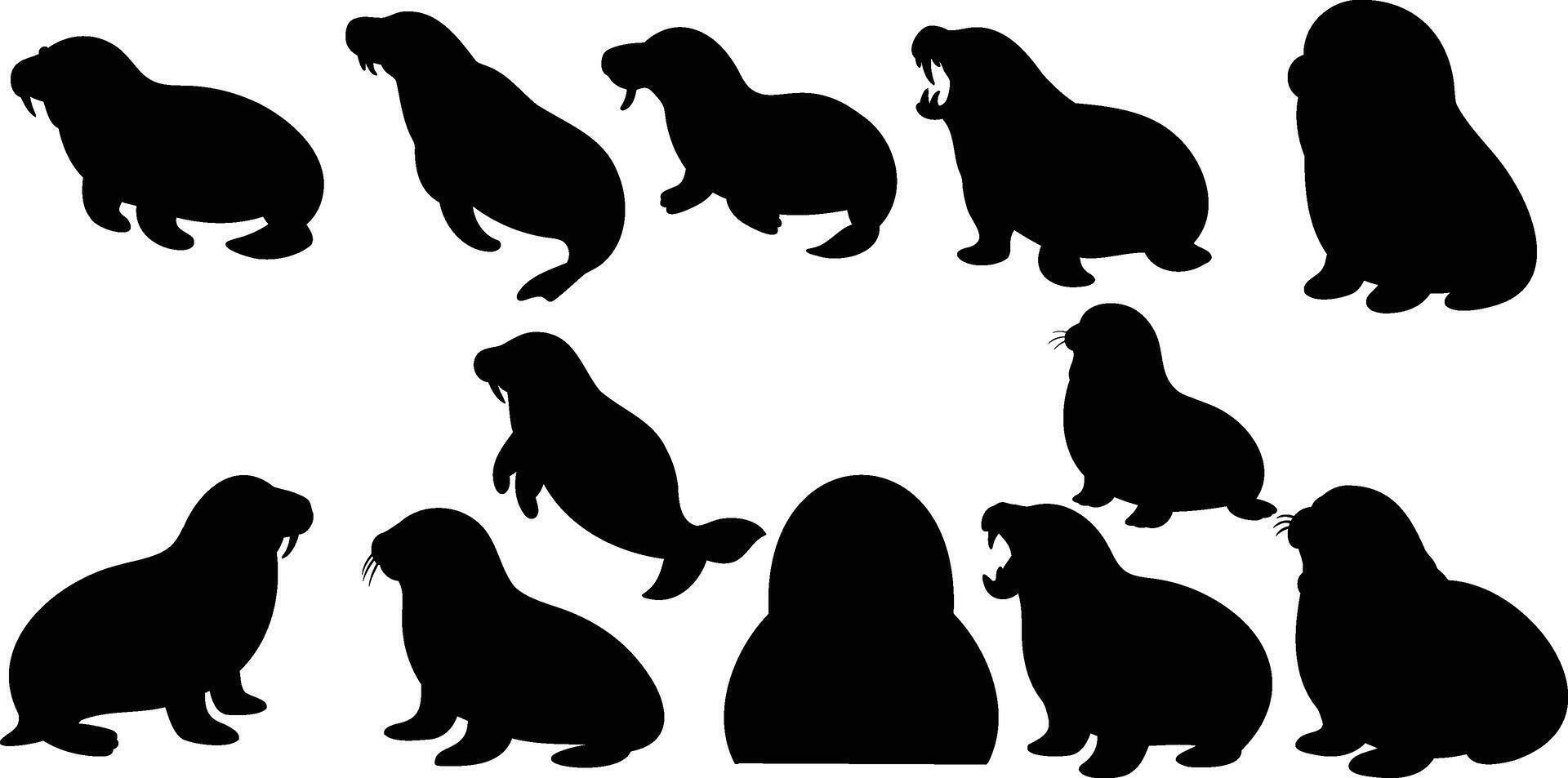 animal silhouette designs, design vector