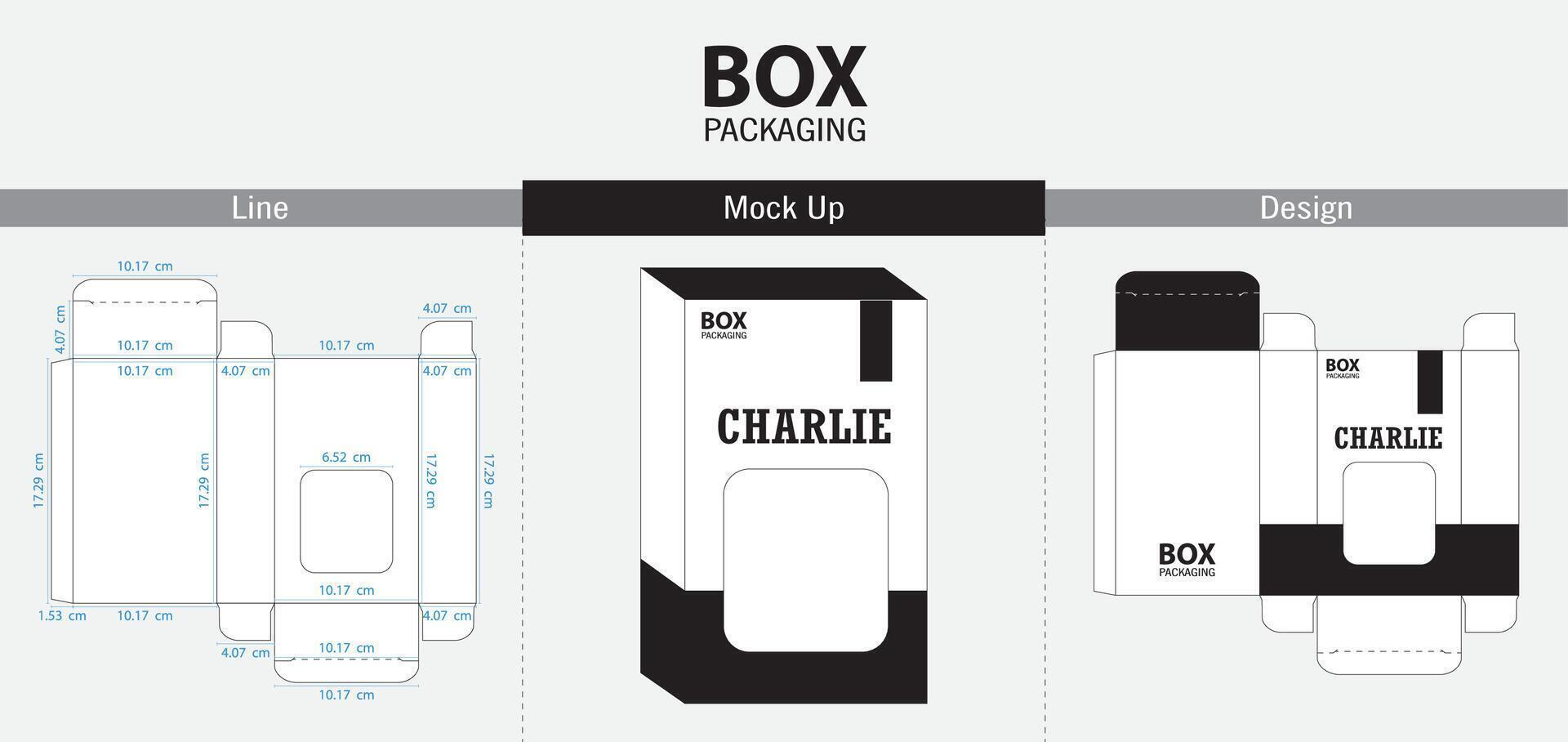 Box Packaging tamplate vector