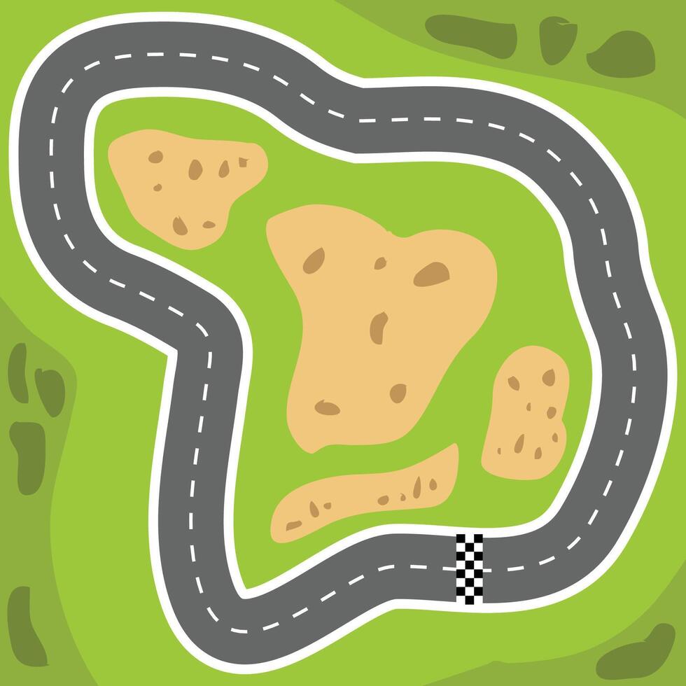 Game Racing Arena vector