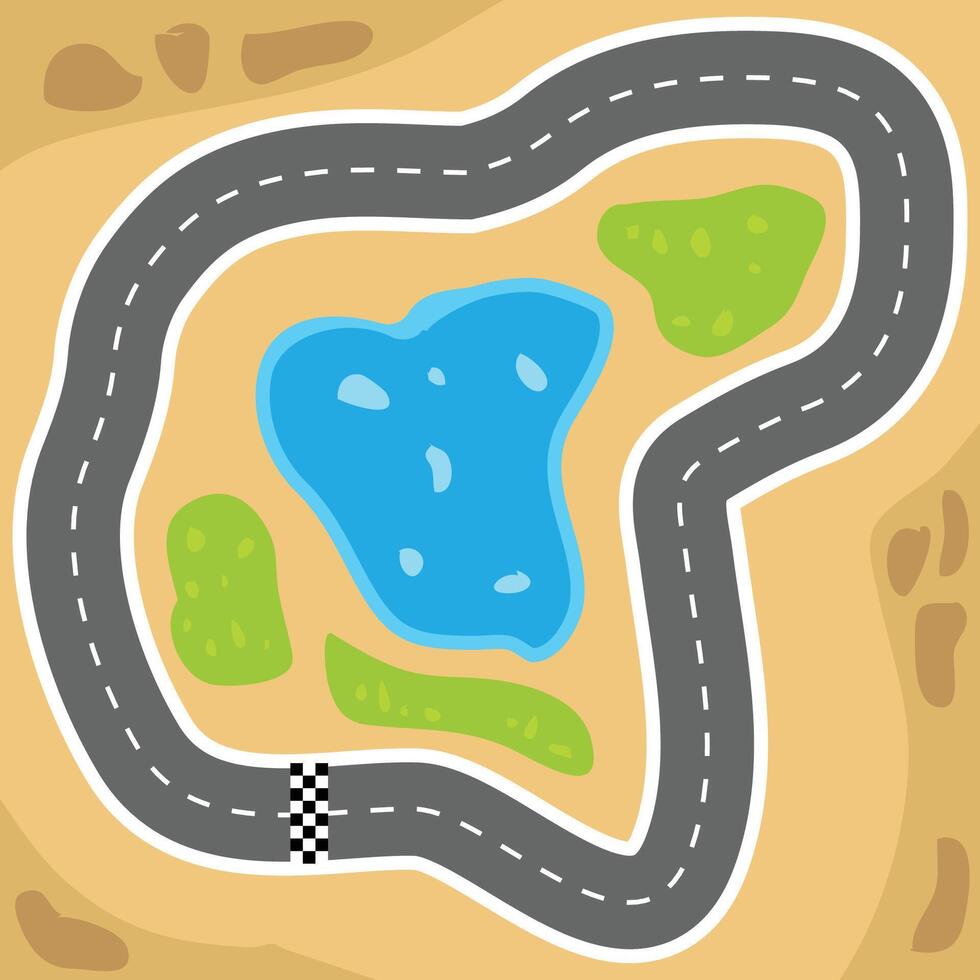 Game Racing Arena vector