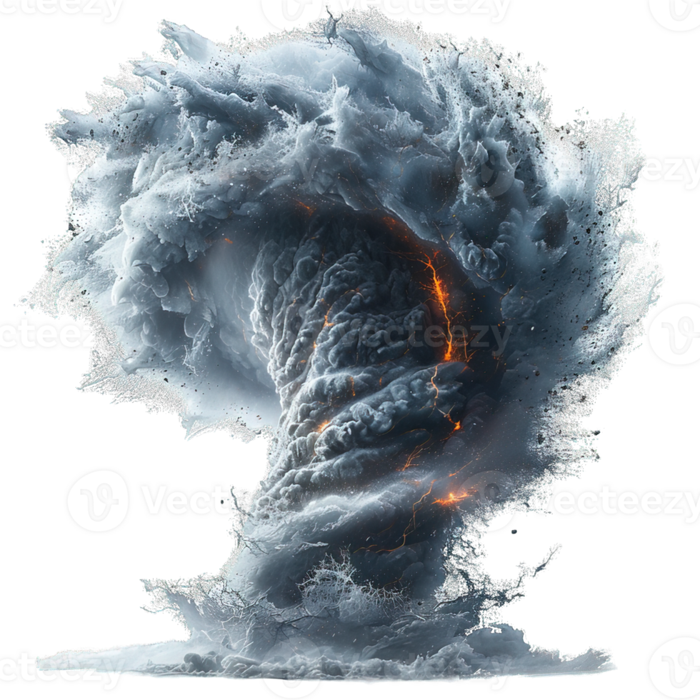 tornado isolated on transparent background ,wind storm , png