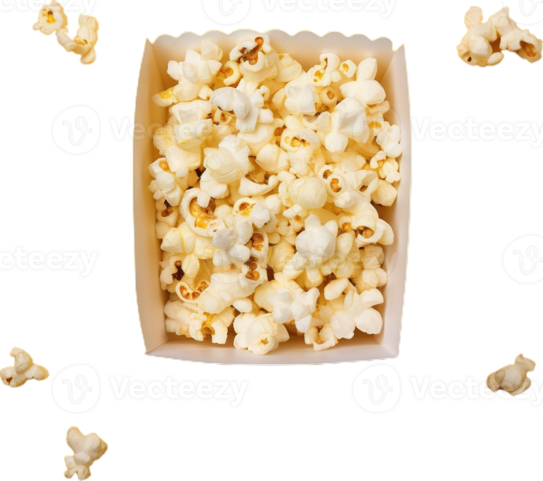 popcorn in a bucket on a transparent background png