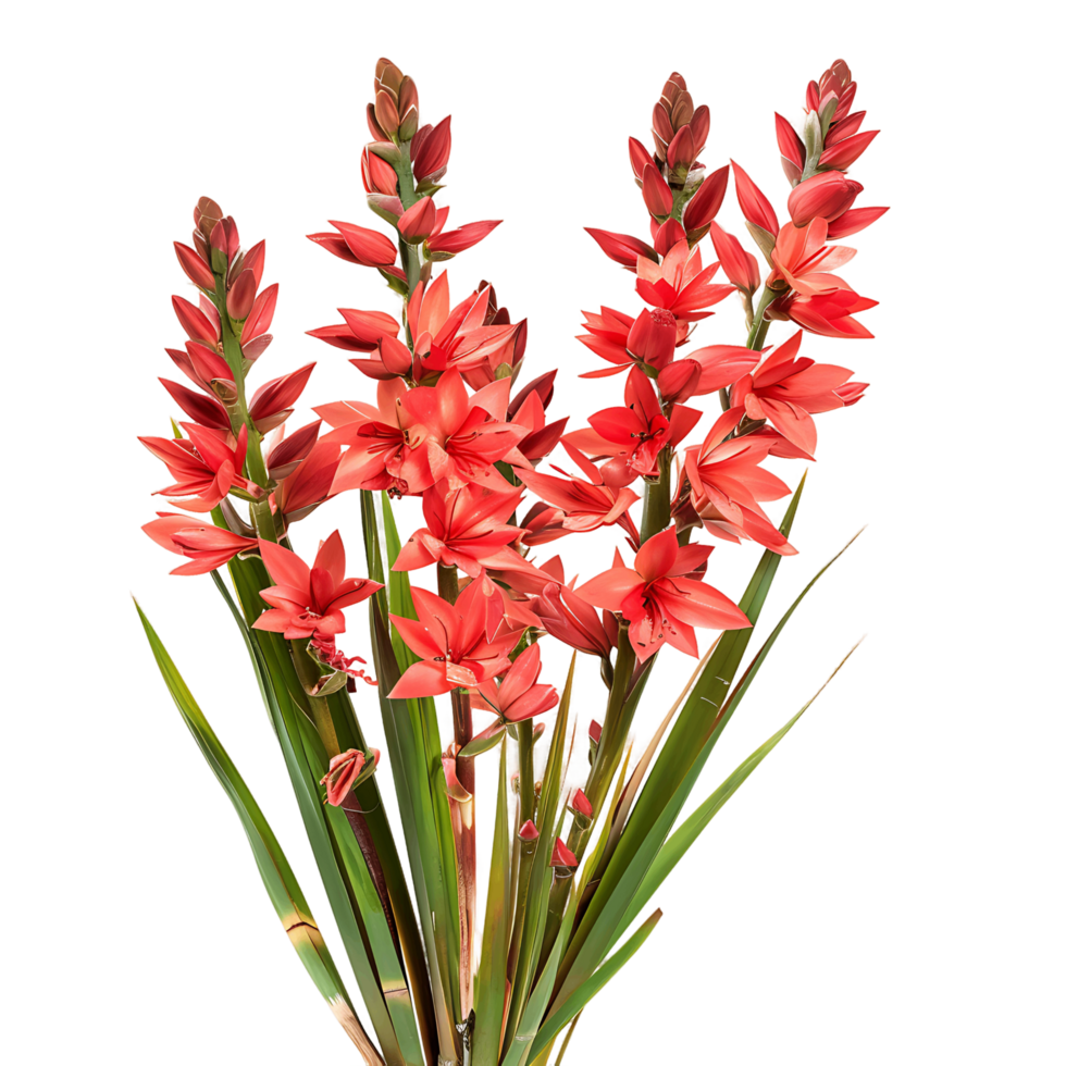 Hesperaloe Parviflora on Transparent Background Cutout png